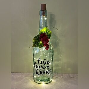 Decorated Wine Bottles, Decorated Bottles, Home Decor, Wine Decor, Centerpieces